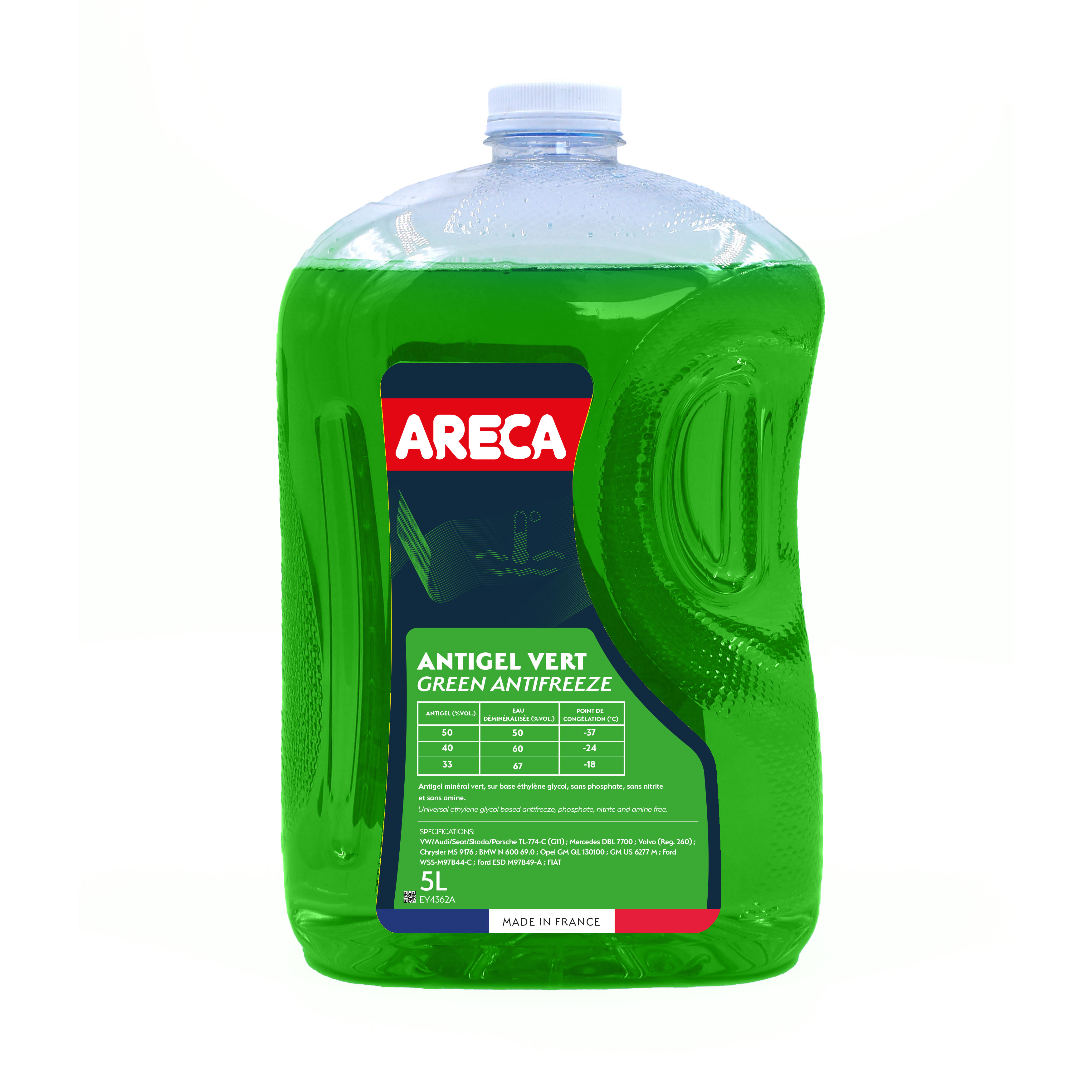 ARECA CONCENTRATED GREEN ANTIFREEZE