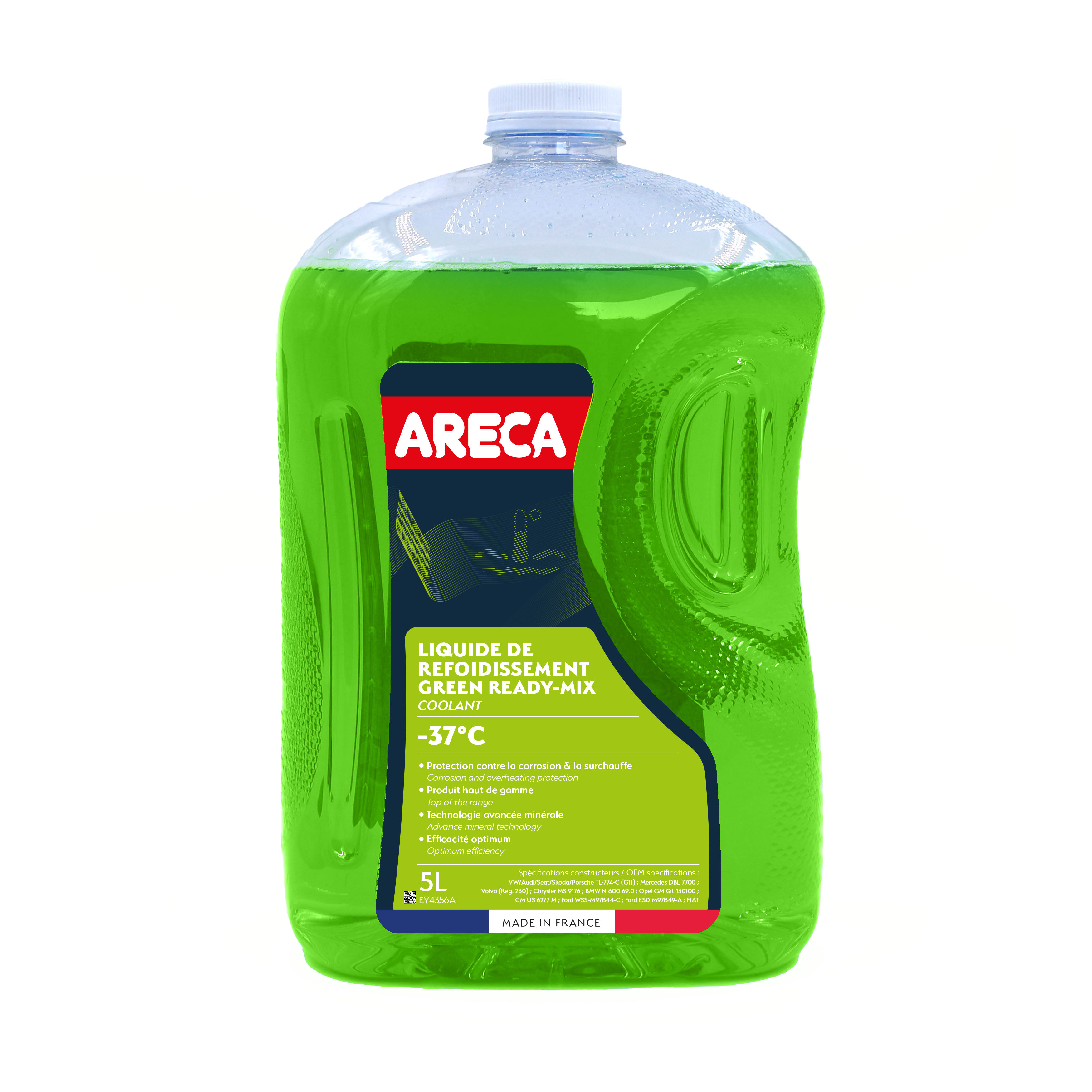 ARECA GREEN READY-MIX COOLANT -37°C